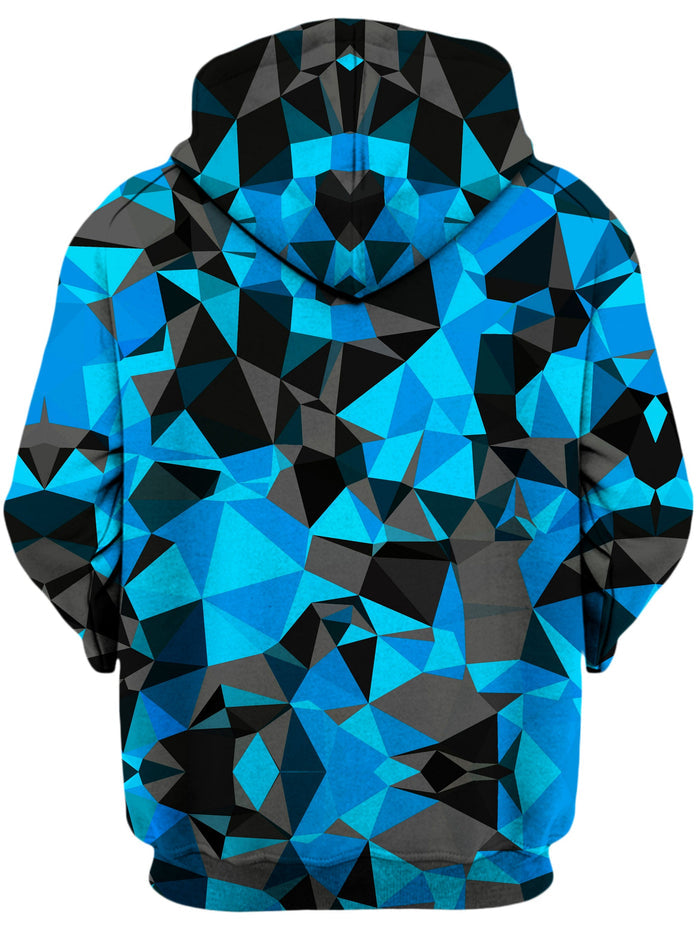 Blue and Black Geo Unisex Zip-Up Hoodie Big Tex Funkadelic Epic Hoodie