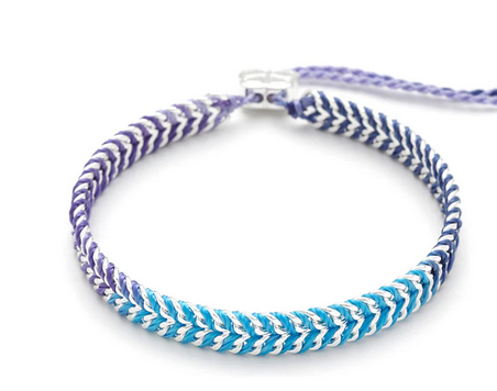 Silver / Blue