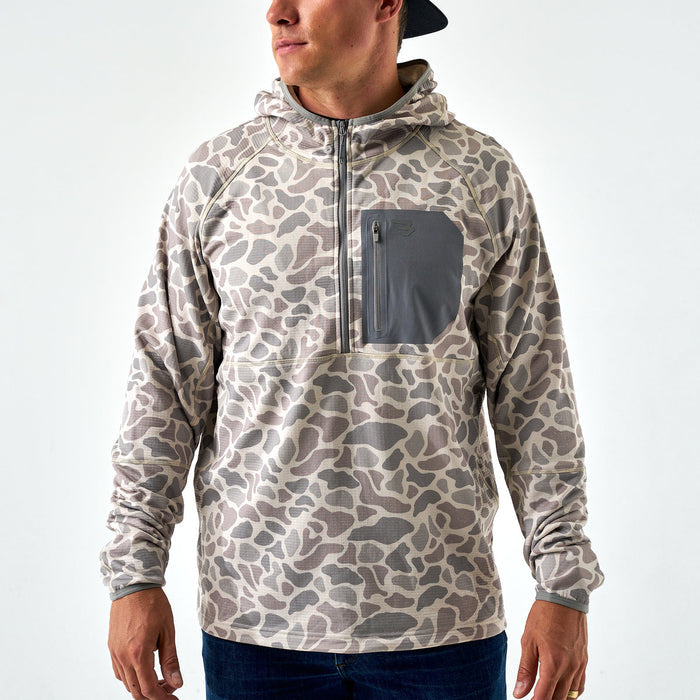 BURLEBO Hoodie Blaze Tech Quarter Zip | Multiple Patterns