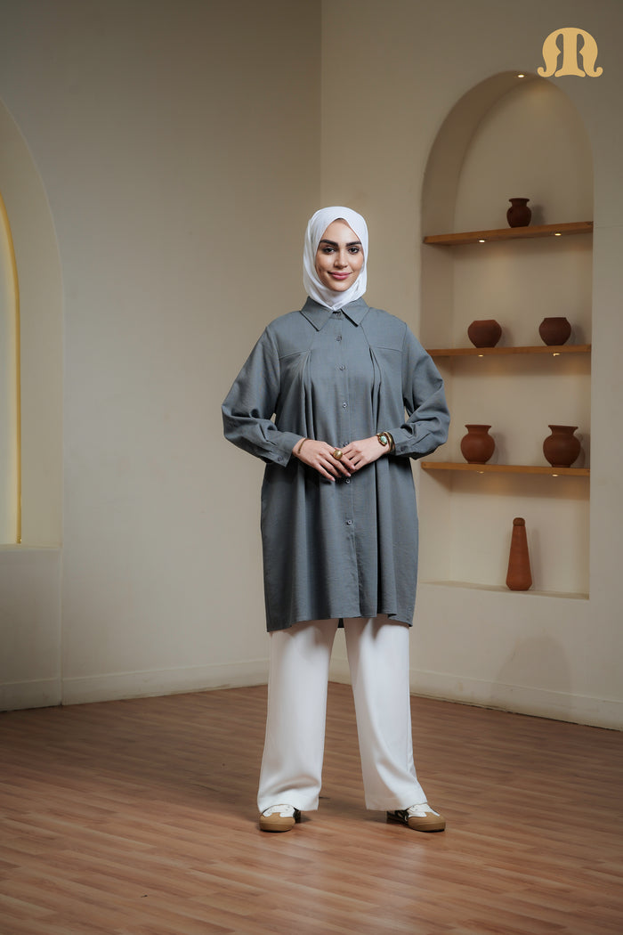 CLEO TUNIC GREY CHT02