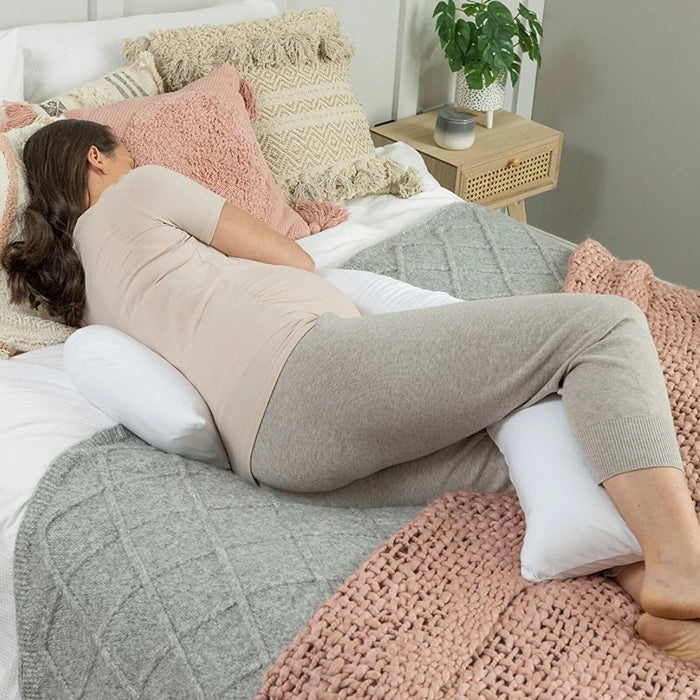 Dreamgenii Support and Feeding Pillow Spare Cover - White Cotton Jersey - ebebek - Black Friday