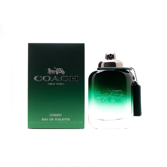 Green Eau de Toilette Spray for Men by Coach 3.4 oz.