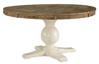 Grindleburg D754-50B Antique White Dining Room Table Base