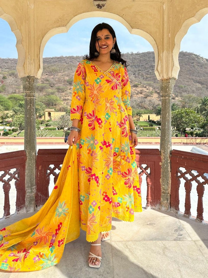 Gulmohar Anarkali Suit Set