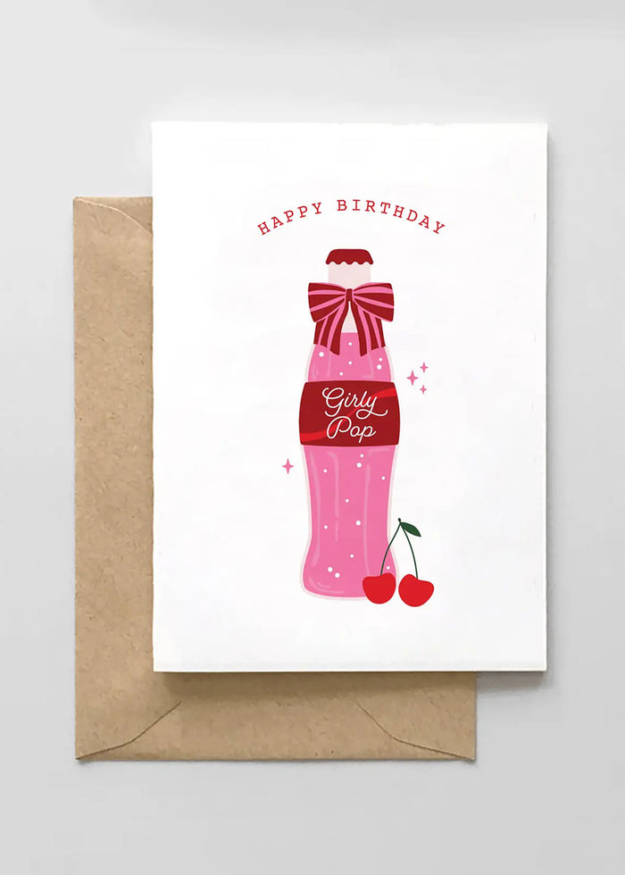 HBD Girly Pop Birthday Card