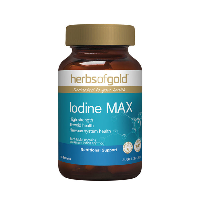 Herbs of Gold Iodine Max 60 Tablets - L'Organic