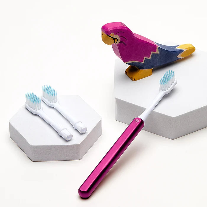 Kids Pink Toothbrush + 2 brush heads