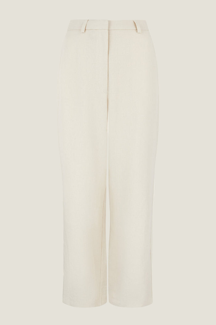 Linen Blend Trousers | Oat - Aspiga