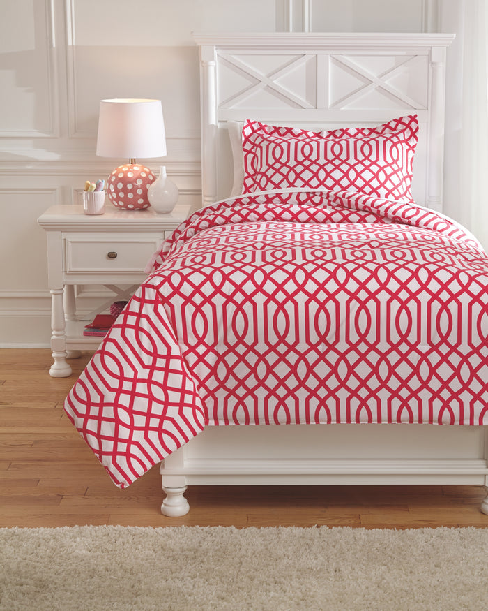 Loomis Q758041T Fuchsia Twin Comforter Set
