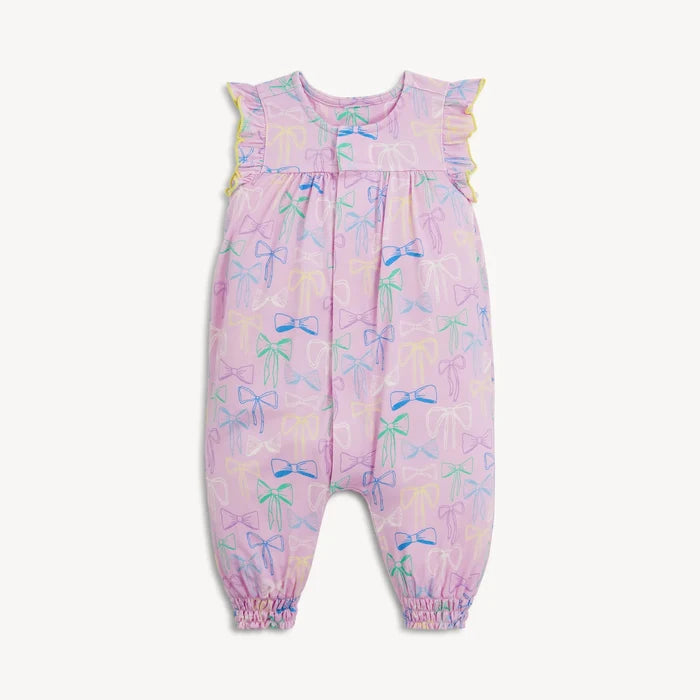 Magnetic Me Flutter Sleeve Romper-Take a Bow