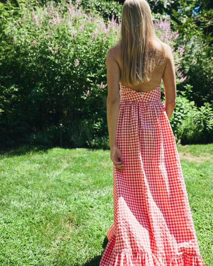 Margot Dress in Cherry Gingham
