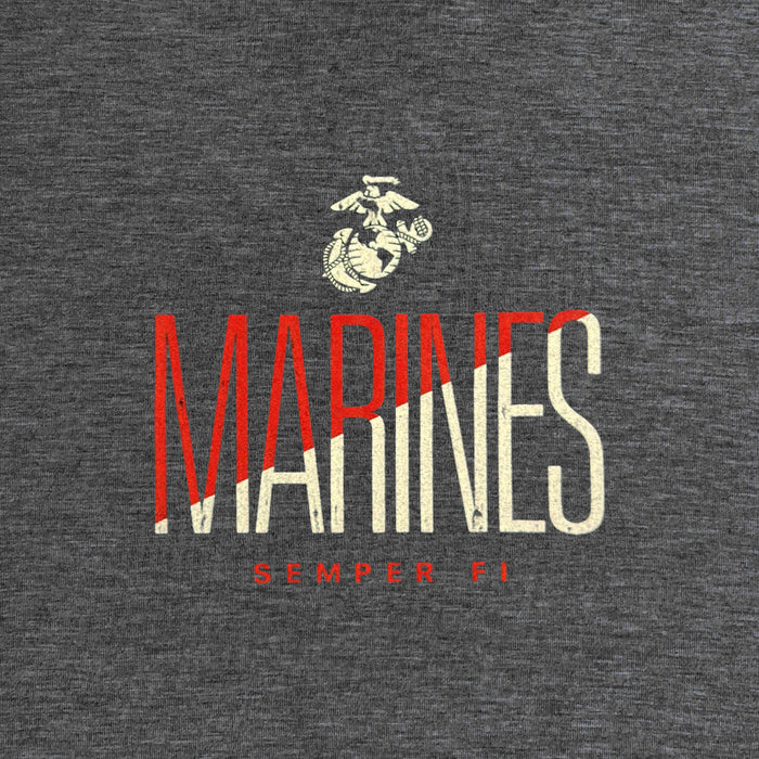 Marines Ladies Under Armour Breezy Hood (Black Heather)