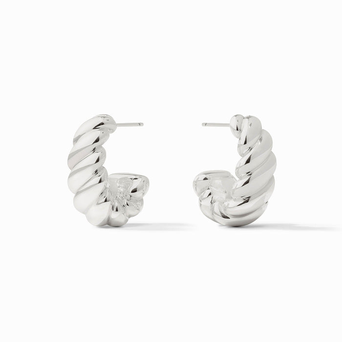 Ravello Statement Hoop Earring Silver