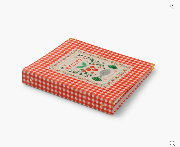 Rifle Paper Recipe Binder