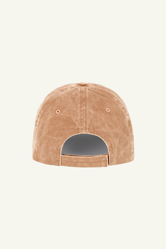 Sardines Embroidered Hat - Washed Camel