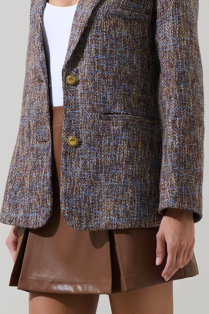 Serah Margaret Tweed Oversized Blazer
