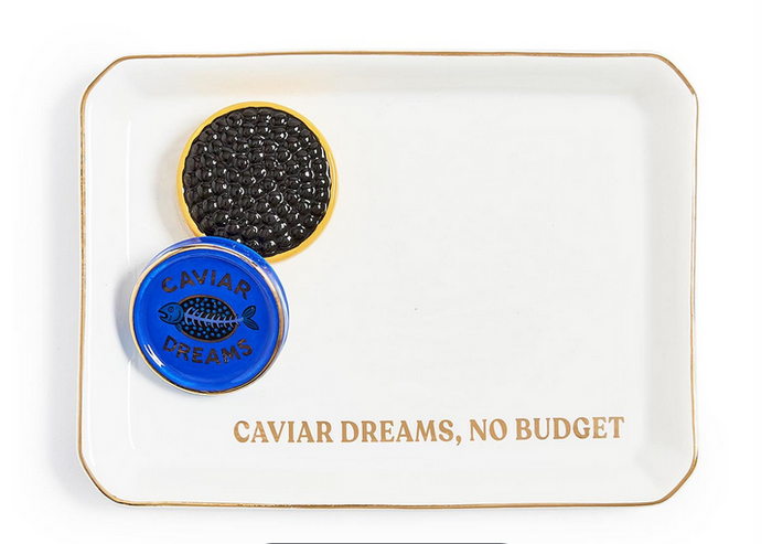 Two's Company Caviar Dreams Trinket Tray