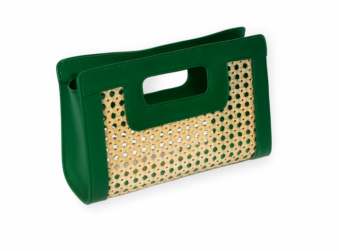 Walker & Wade Wicker Clutch