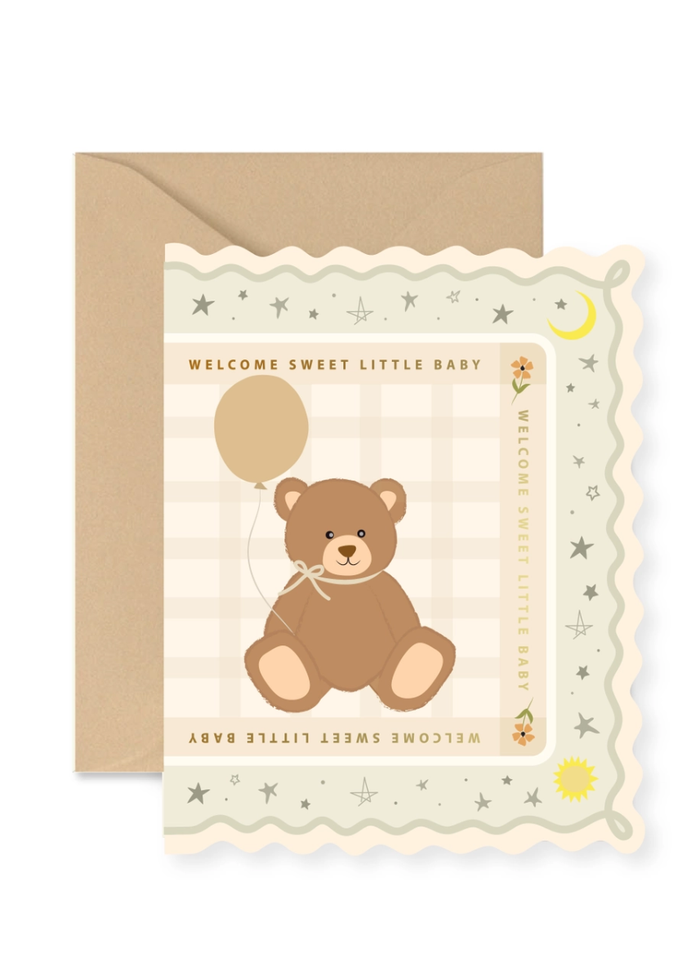 Welcome Baby Bear Card