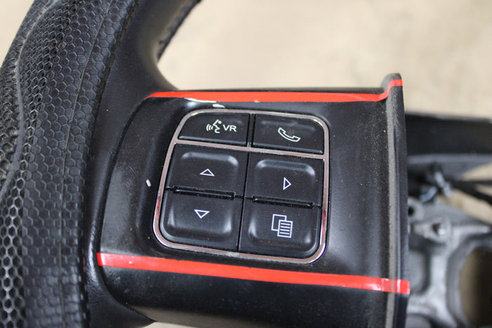 11-14 Dodge Challenger SRT8 Leather Steering Wheel w/ Switches 1PC32XDVAD