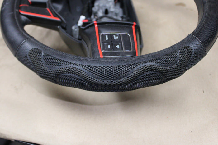 11-14 Dodge Challenger SRT8 Leather Steering Wheel w/ Switches 1PC32XDVAD