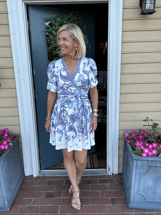 Hale Bob Tie Waist Dress