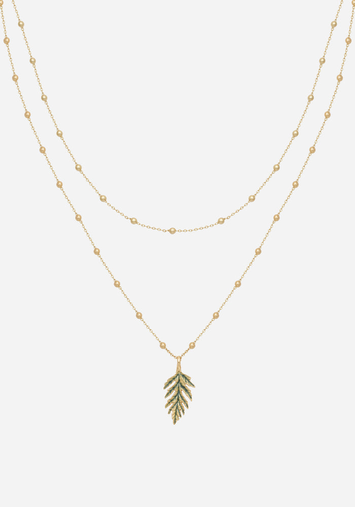 Alderwood Fern Double Layered Necklace