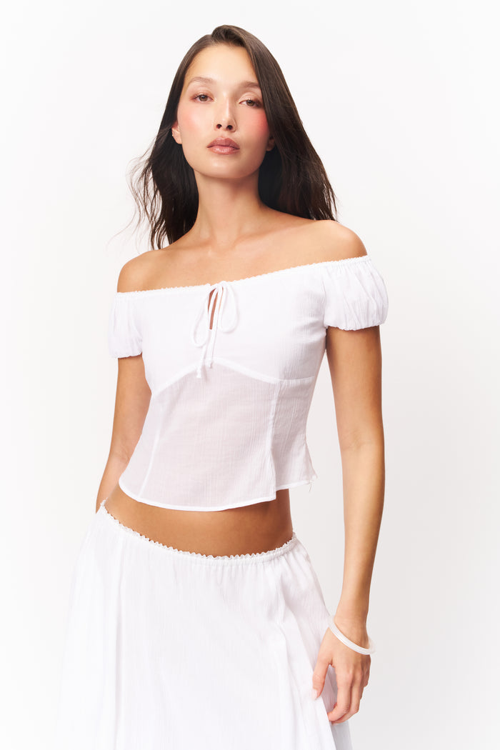 Anabella Top in White