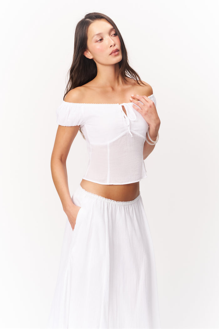 Anabella Top in White