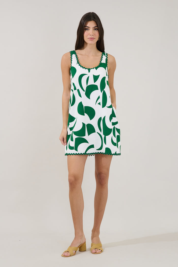 Auriel Shift Mini Dress Abstract