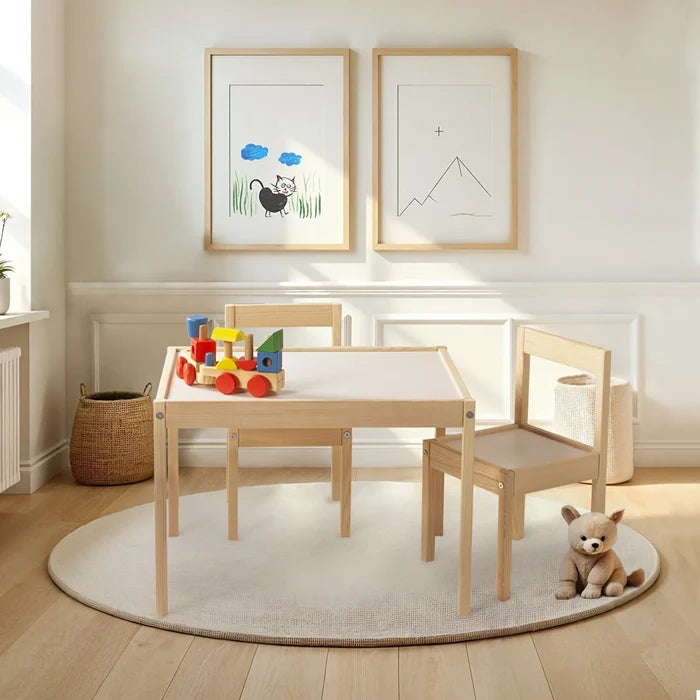 baby toys Montessori Wooden Table & Chair Set - ebebek - Black Friday