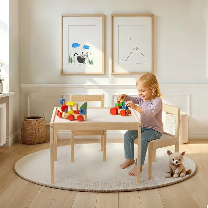 baby toys Montessori Wooden Table & Chair Set - ebebek - Black Friday