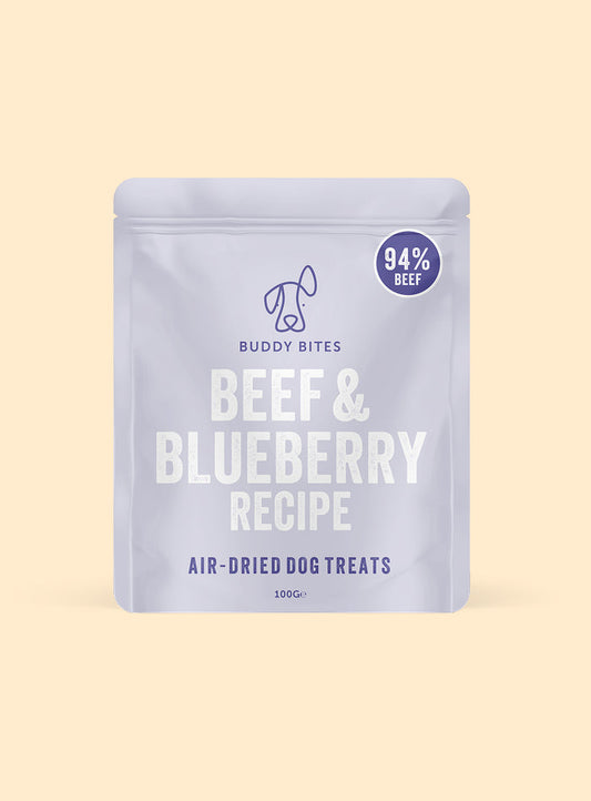 Beef & Blueberry Air Dried Dog Treats