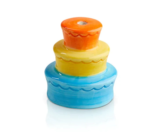 BIRTHDAY CAKE CANDLE HOLDER BEST EVER DECO MINI