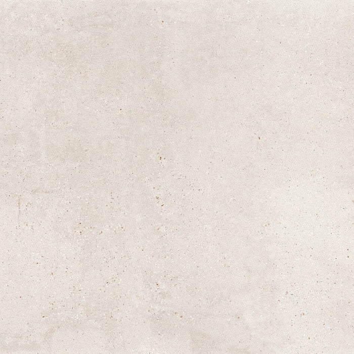 Square beige concrete effect tile