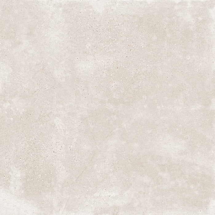 Square beige concrete effect tile