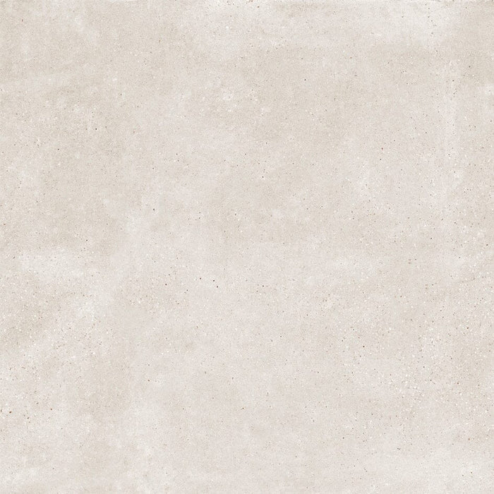 Square beige concrete effect tile