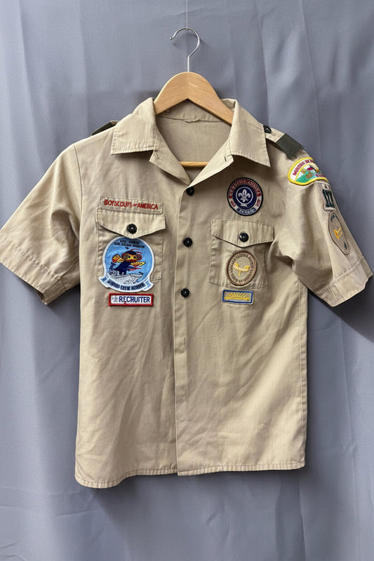 Boys Scouts of America Beige Shirt Patches Badges