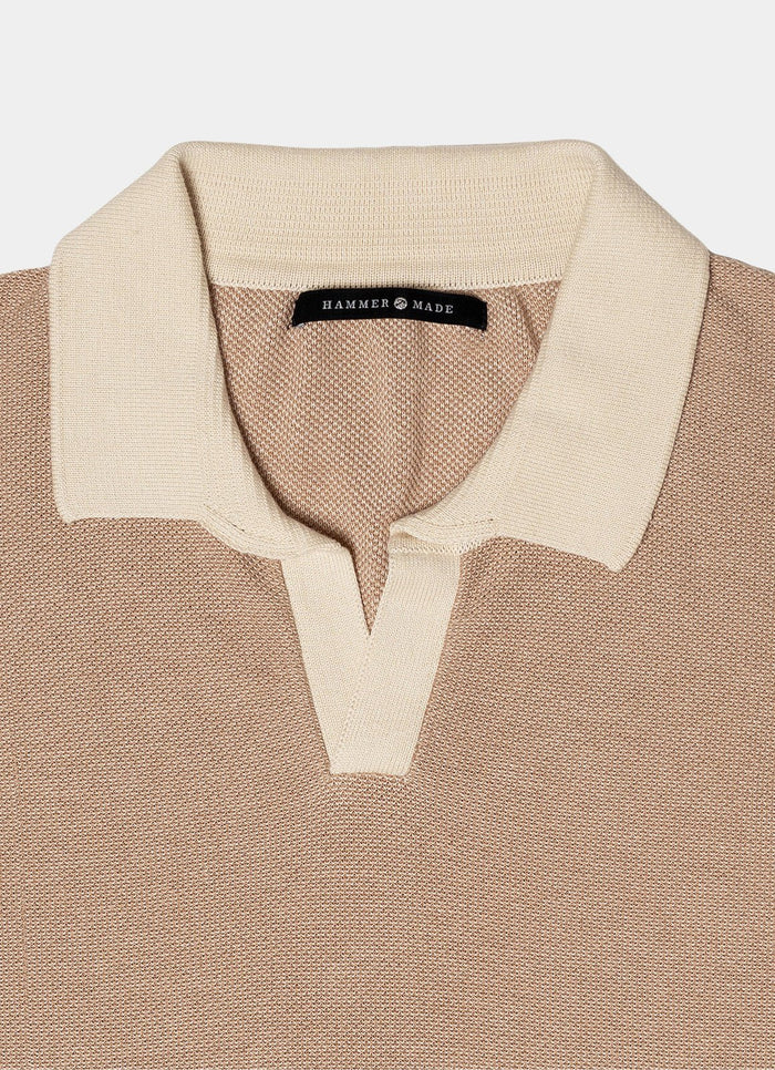 Buhl Split Neck Knit Polo - 15357-81034 - Hammer Made