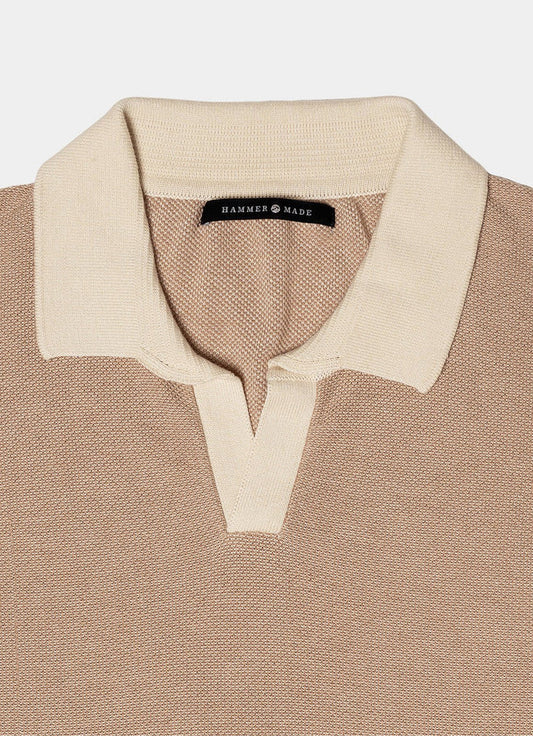 Buhl Split Neck Knit Polo - 15357-81034 - Hammer Made