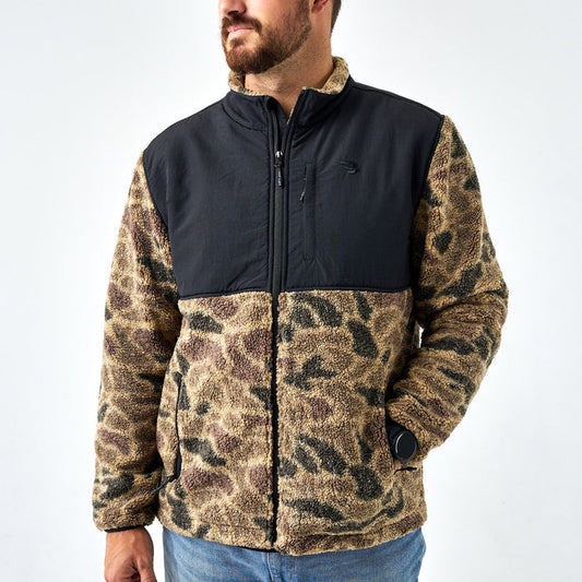BURLEBO Sherpa Full Zip Jacket
