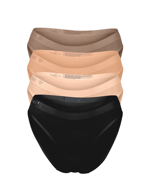 Callie Brief 4 Pack – Mixed Nudes | Nat'v Basics