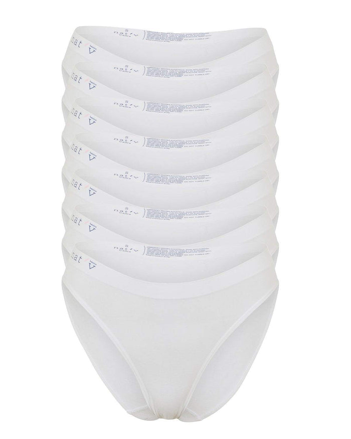 Callie Brief 7 Pack – White | Nat'v Basics