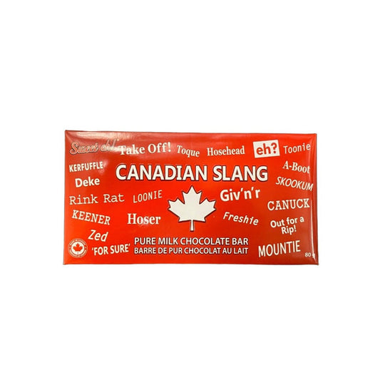 CANADIAN Slang Pure Milk Chocolate Bar - 80g