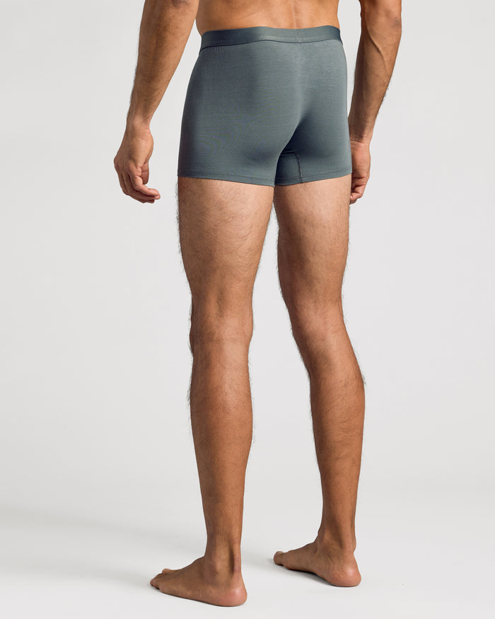 Carbon Boxer Trunks 12-Pack shown from the back, highlighting fit and support.