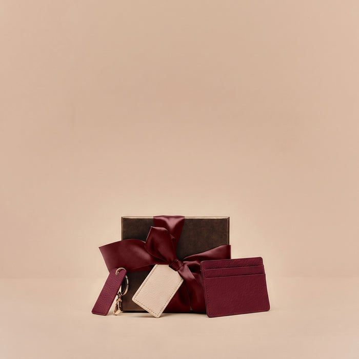 Card + Key Gift Set Garnet Red