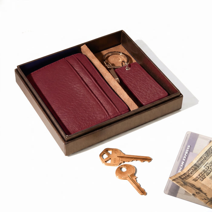 Card + Key Gift Set Garnet Red
