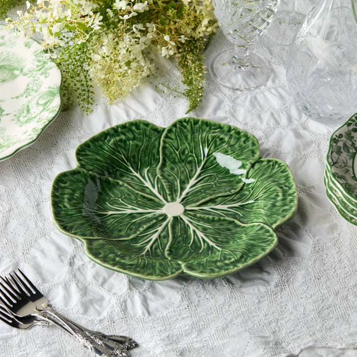 Certified International Le Jardin Cabbage 3-D Dinner Plate 11in