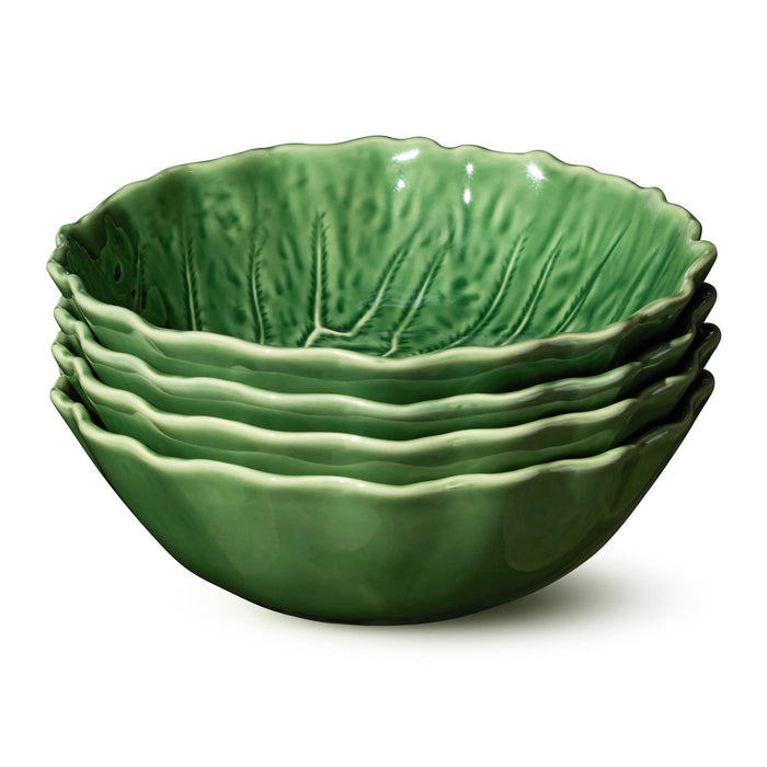 Certified International Le Jardin Cabbage 3-D Soup Bowl (40 oz)