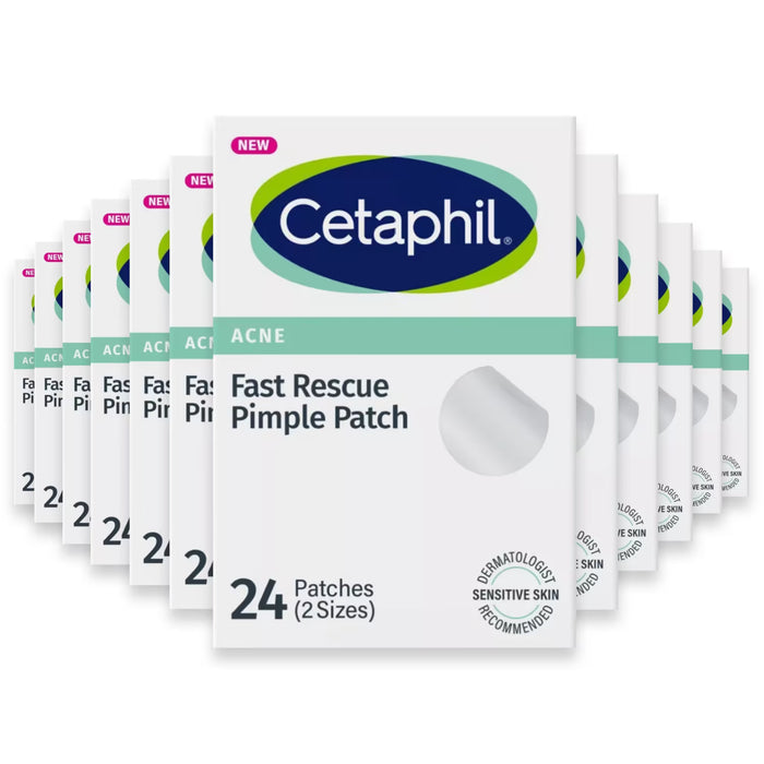 Cetaphil Fast Rescue Acne Pimple Patch - 24 Ct - 12 Pack
